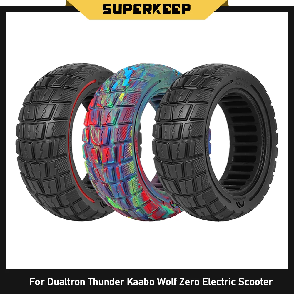 

11-дюймовая цельнолитая шина 90/65-6.5 для электросамокатов Dualtron Thunder, Kaabo Wolf Zero, внедорожная, износостойкая, с защитой от проколов