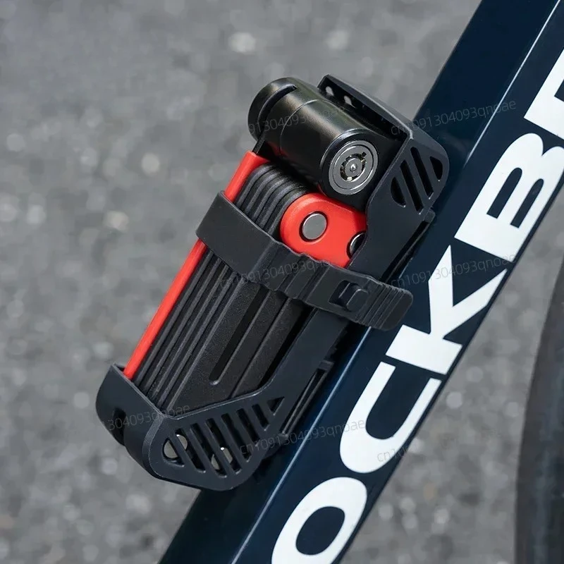 

ROCKBROS Bike Foldable Lock Anti-theft Security Chain Cable Padlock 120CM Lengthened Chain Lock MTB Road Portable Cycling Lock