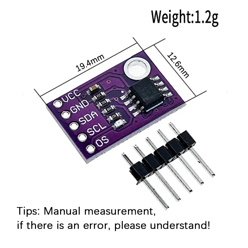 LM75 LM75A temperature sensor high speed I2C interface high precision development board module