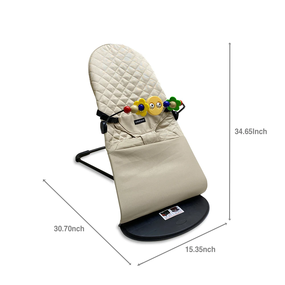 AnGku-silla mecedora para bebé, columpio multifunción portátil para niños pequeños, asiento ajustable para bebé con juguetes