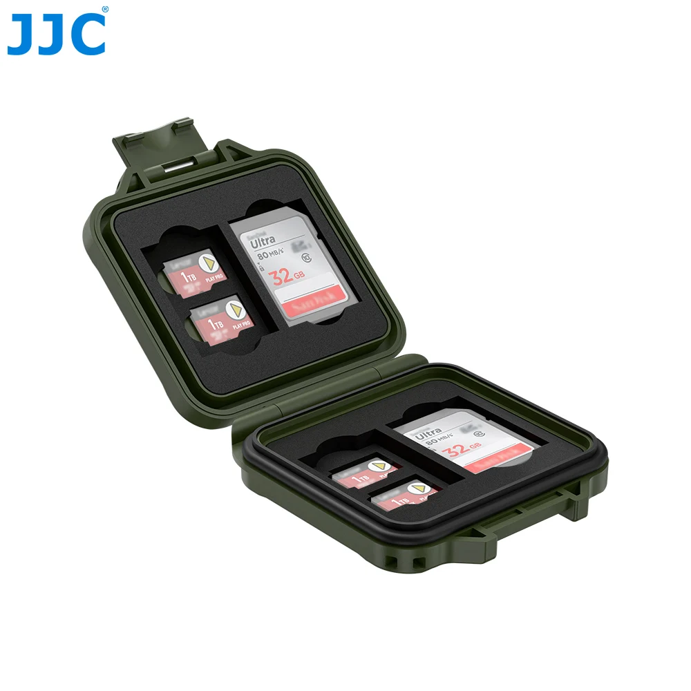 JJC Memory Card Case for 8 TF Card MicroSD Card 4 SD Card Memoria Card Storage Case Shell Organizer Ultra-Thin Waterproof - view 3