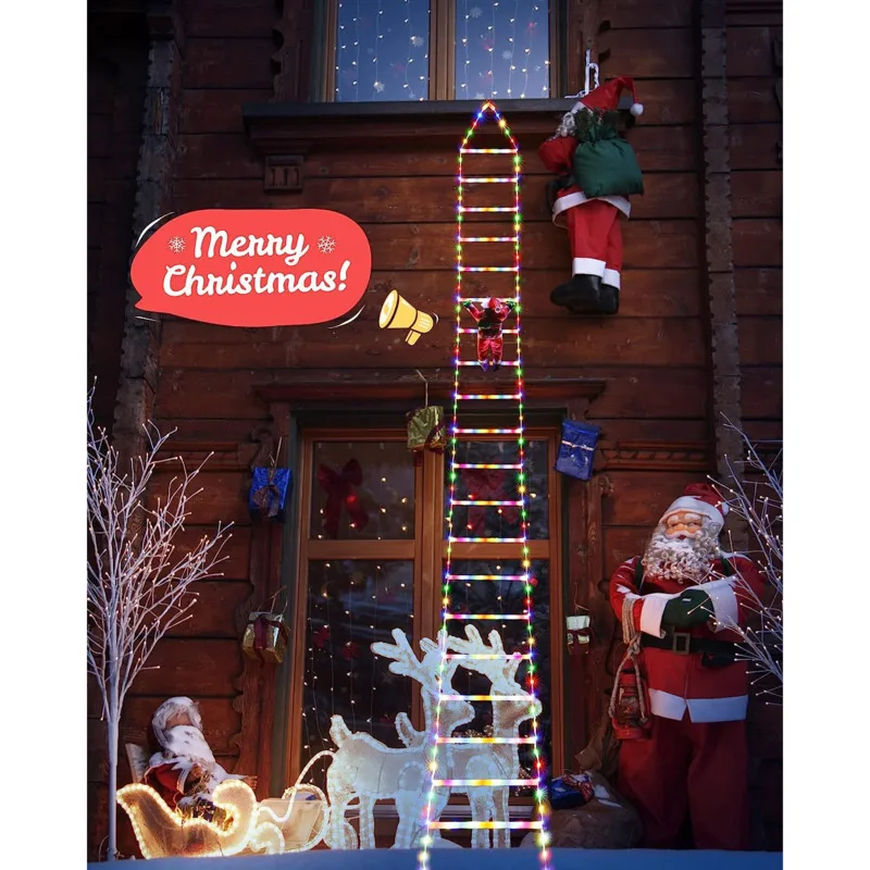 

Christmas Ladder Light Accessories Climbing Santa Claus Suitable Indoor Outdoor Christmas Decoration Light Accessories Gifts New