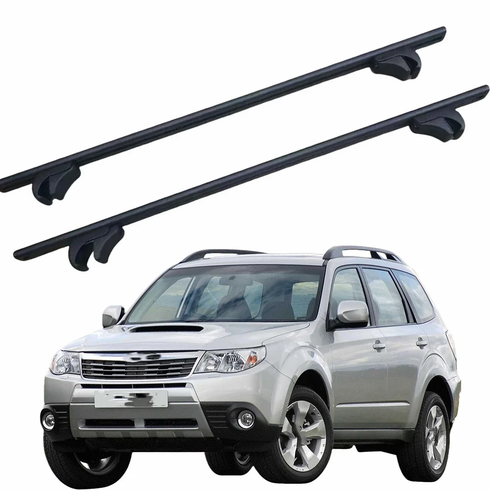 

VULIXYUAN, 2 шт., черные багажники на крышу, поперечины, поперечины, подходят для Subaru Forester 2011-2012, с рельсами на крышу, алюминий
