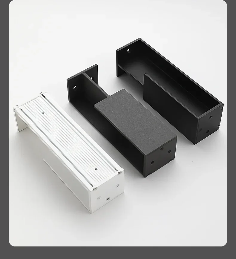 40 / 45MM Pocket Wooden Door invisible Embedded Handle Sliding Door Hidden  Black Handle