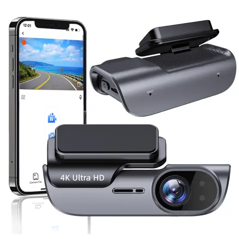 4K Car Dash Camera with GPS Wi-Fi Car DVR UHD Recording Video Recorder 24H Parking Monitor Driving Vehicle Cam Night Vision