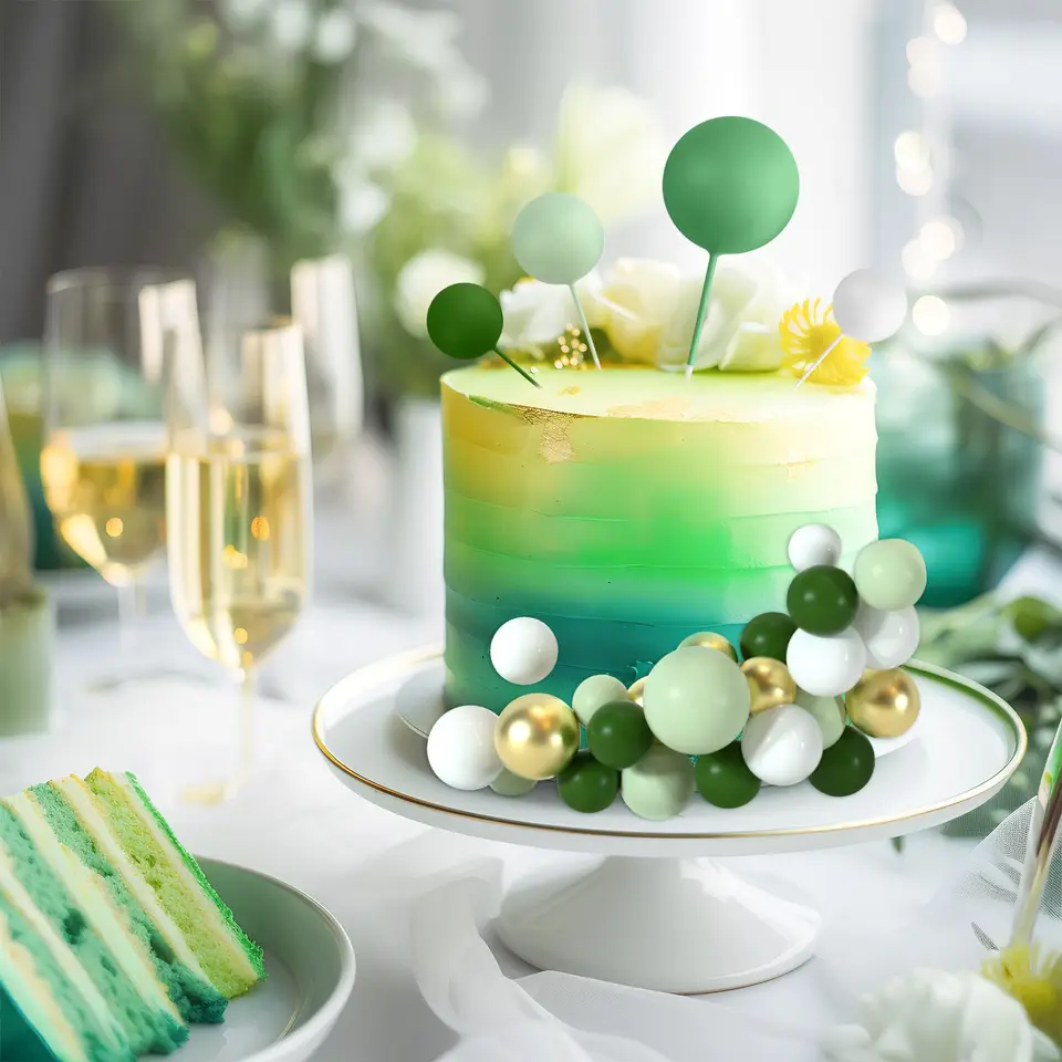 Bal Cake Topper, 108 stuks, bal, decoratie, cake, topper, ballonnen, voor babyshower, feest, verjaardag, bruiloft, cupcake-toppers
