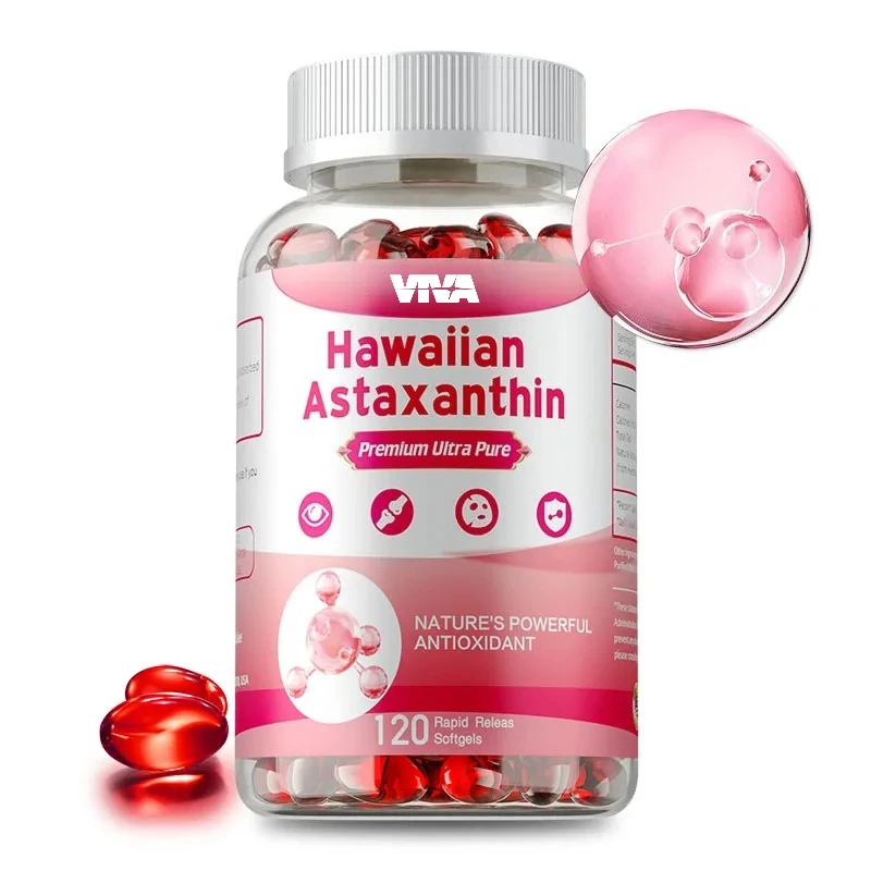Hawaiian Astaxanthin - Protect Eyes,Supports Eye, Skin & Joint Health, Antioxidant, Speed Up Metabolism, Boost Immunity, Non-GMO