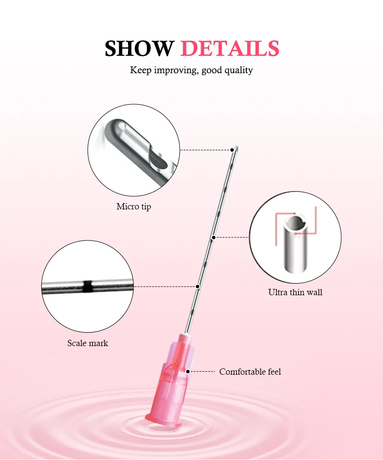 200pcs/4box Micro Nano Needle Tube Blunt Needle 22G 27G 25G 30G Beauty Needle Skincare Tool Disposable Tattoo Use Blunt Needle