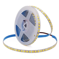 Tira de luces LED Flexible para decoración del hogar, cinta de 12V, SMD 5050, 5054, 2835, 60120, 240 Leds/M, IP21, IP65, 5 m/rollo