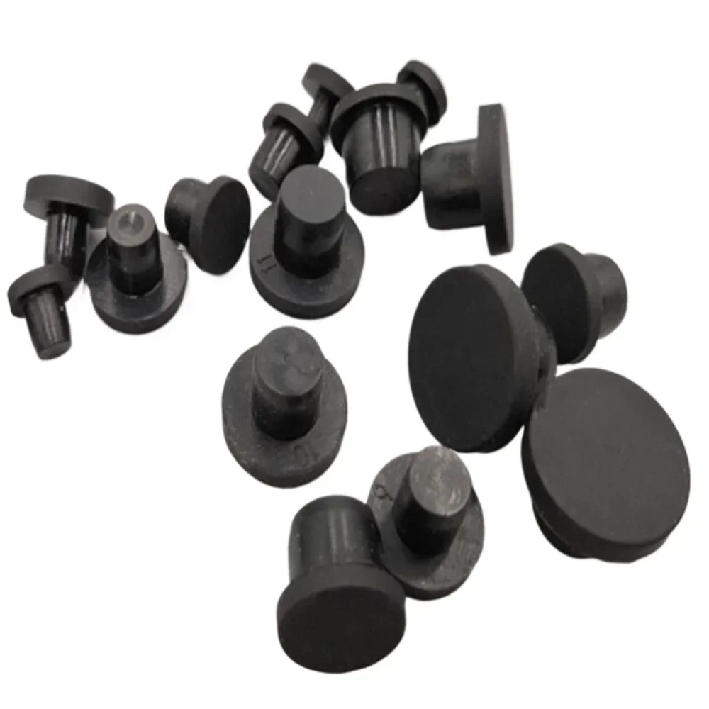 Solid Sealing Plug, 2mm - 14mm Silicone Rubber Hole Caps, T-shaped Seal Stopper, High TEMP Dustproof Plug, Inserts Bungs End Cap