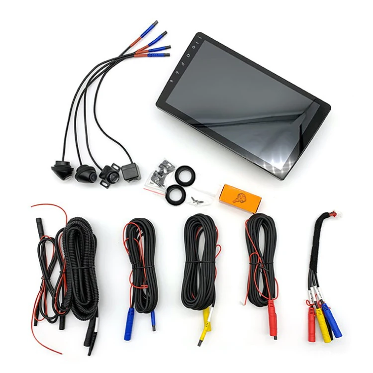 9-inch Android System Car Radio Navigation 360-degree Full View Car Surveillance System GPS USB Connection FM Wave Band