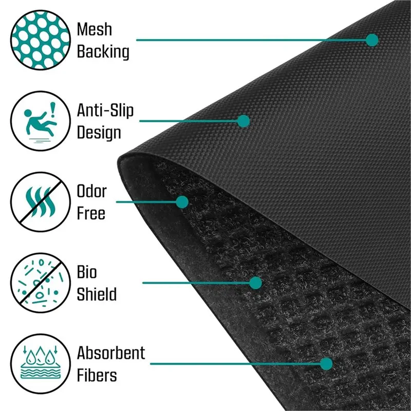 BMBY-Professional 6-Pack Urinal Floor Mats-Non-Slip Disposable For Men's Bathroom Urinal Pads