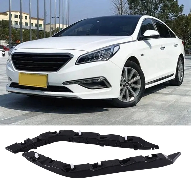 1Pair Back Bar Side Bracket Fixer Left And Right Bumper Side Brackets 86613-3S010 866143S010 For Hyundai Sonata 2011-2016