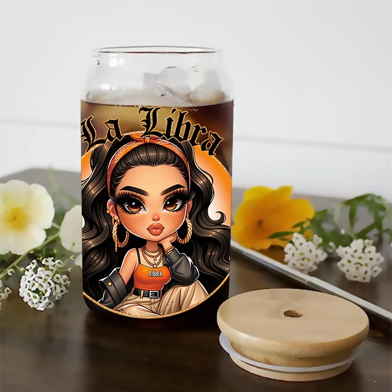 3D UV DTF Transfers Stickers 16oz Cup Wraps Cartoon Girl Fairy Printed For DIY Glass Ceramic Metal Leather Etc. D17630