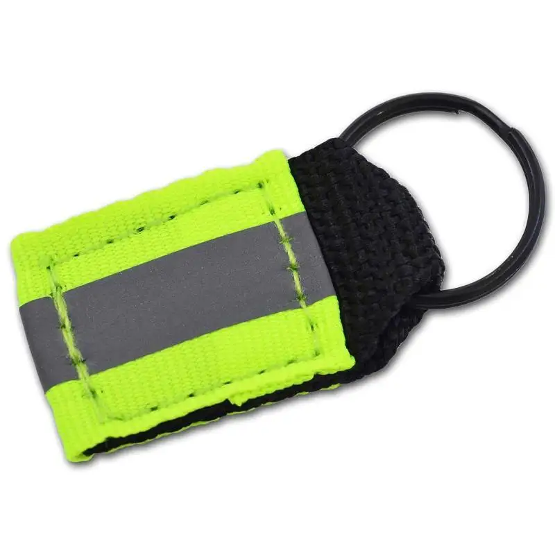 6pcs Reflective Straps Safety Reflector Pendants Key Chain Reflective Keychains Safety Marker For Night Cycling Bag Pendants