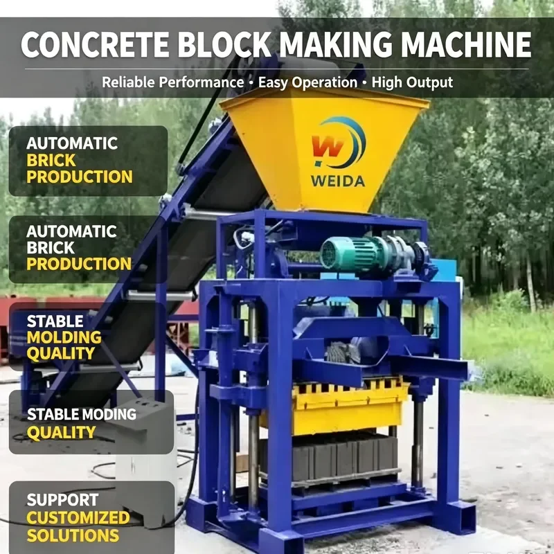 QT4-36/40/45 Automatic Paving Block Making Machine PLC Concrete High Productivity Construction Cement Brick Molding Equipment