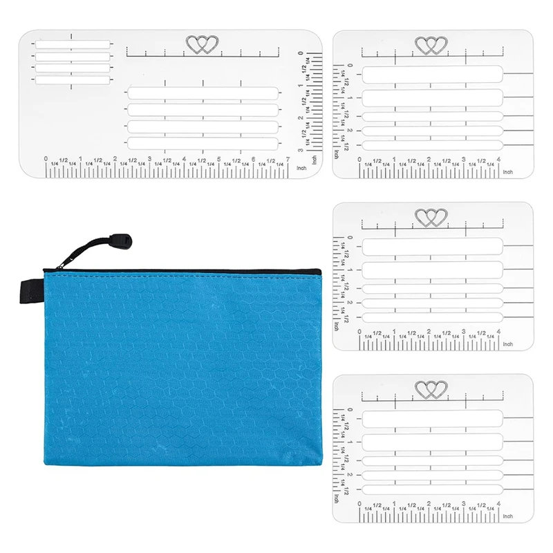 4Pcs Envelope Addressing Guide Stencil Envelope Address Stencil Templates Ruler Guide Straight For Journal Invitation