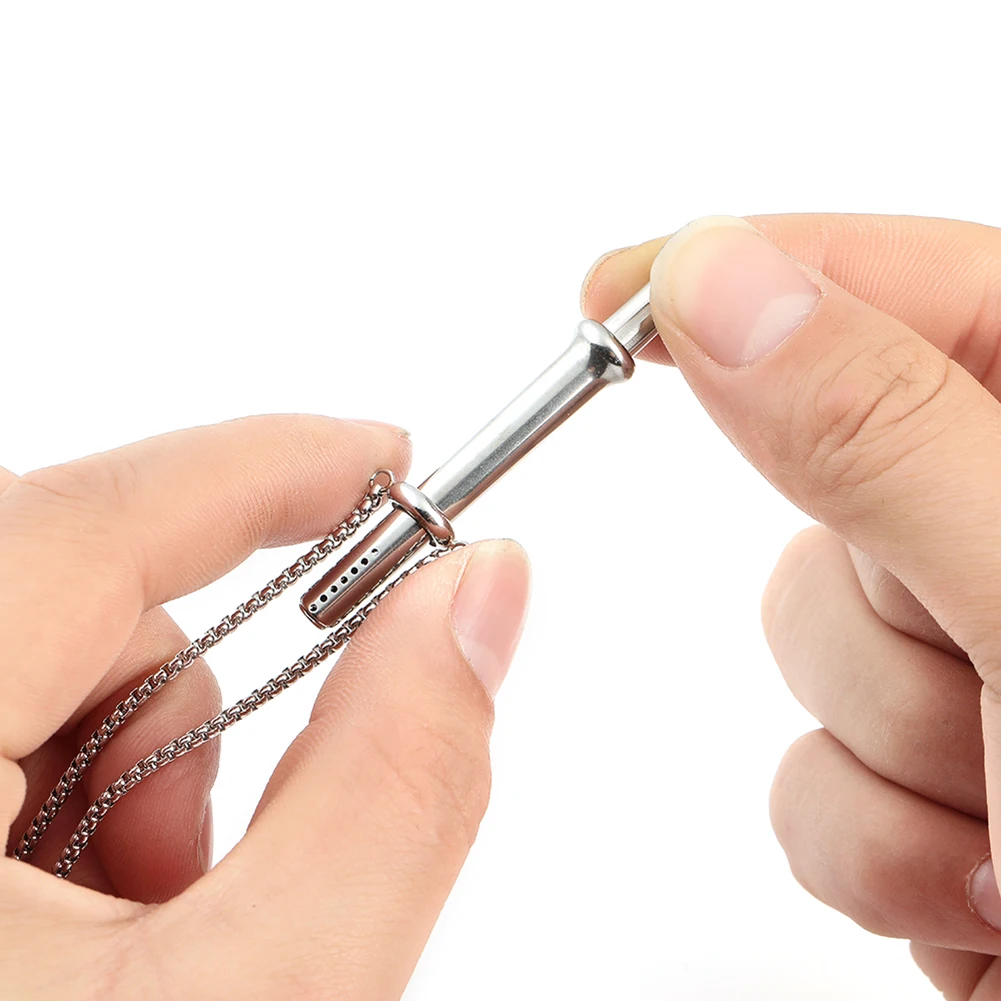 Breathing Resistance Whistle Necklace Anxiety Breathing Necklace Anxiety Necklace Meditation Jewelry for Anxiety & Stress Relief - Image 5