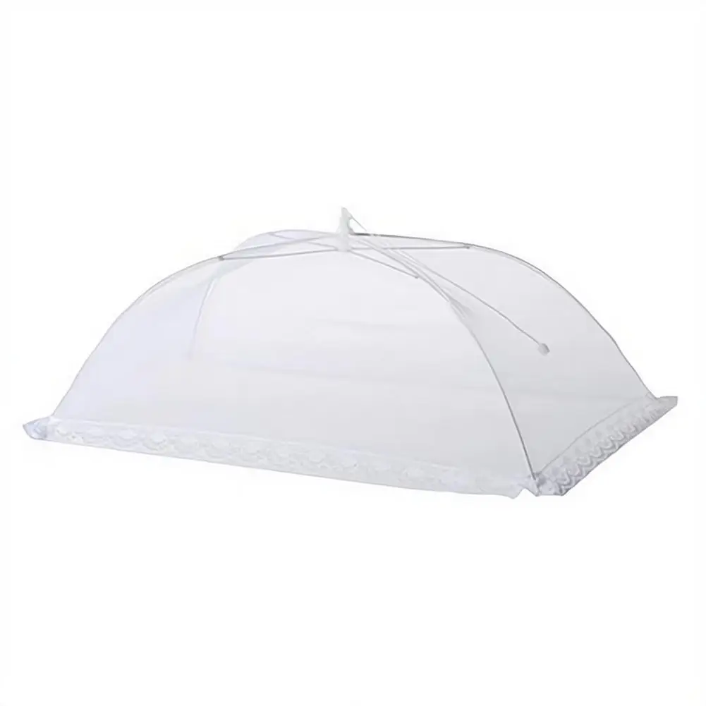Food Cover Mesh Folding Washable Flies Tables Cover Insect Proof Protective Dish Cover Anti Mosquito Pop-Up Food Cover Umbrella