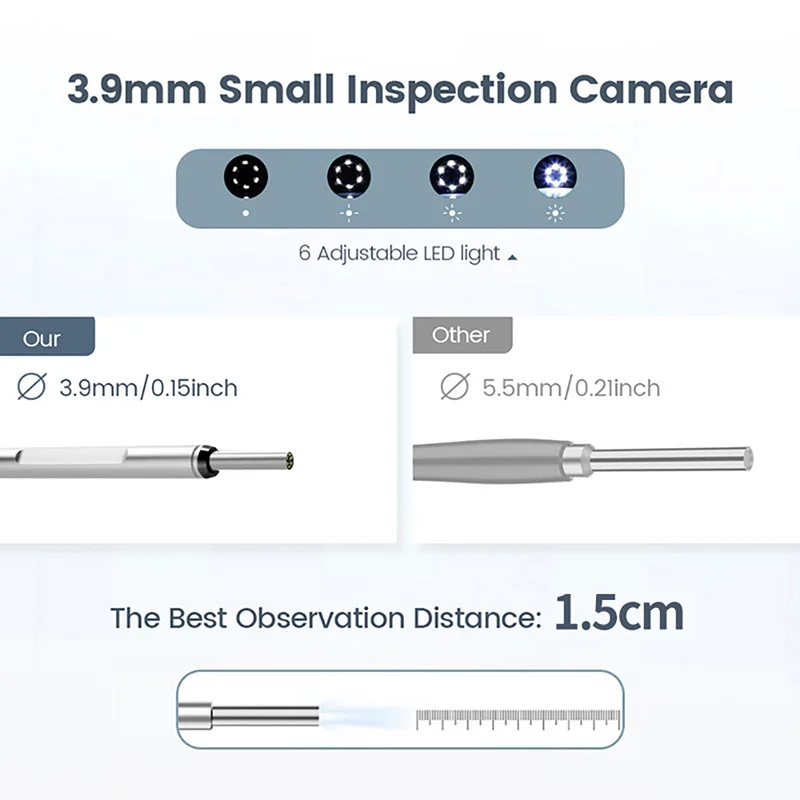 7-calowy ekran 3.9mm 1080P HD Earpick kamera endoskopowa ręczny mikroskop usuwanie woskowiny środek do czyszczenia uszu do narzędzia do pielęgnacji