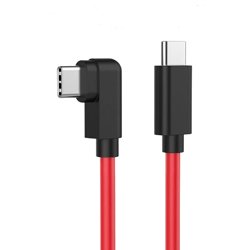 For Nubia 5A 100CM Redmagic Charging Line USB C to USB C PD Elbow Cable for Nubia Red Magic 9 8 7 7S Z30 Z40 Z50S Pro Z60 Ultra