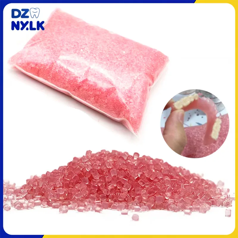 

500g/1000g Dental Denture Acrylic Blood Streak Simulation Flexible Partial For False Teeth Material Invisible Denture Materials