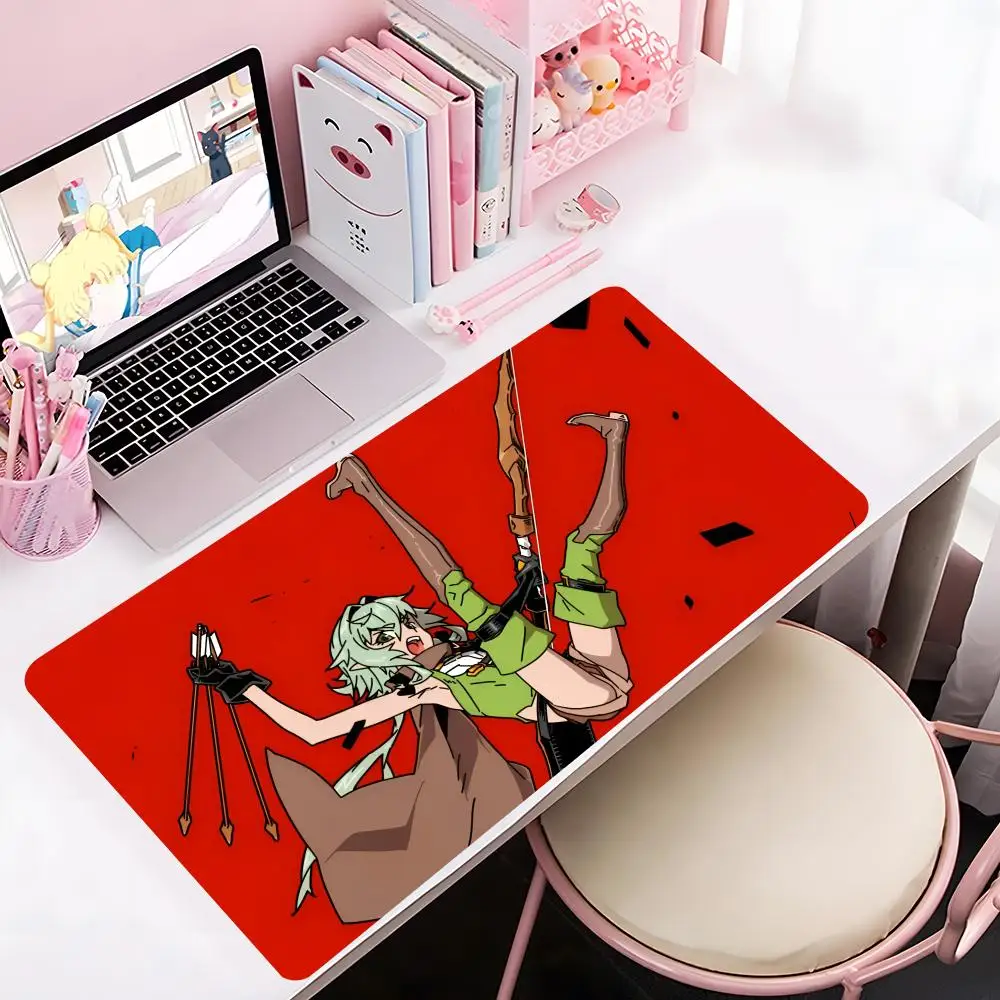 Anime G-goblin S-slayer High Elf Archer Mouse Pad Mousepad Large Gaming LockEdge Thickened Computer Keyboard Table Desk Mat