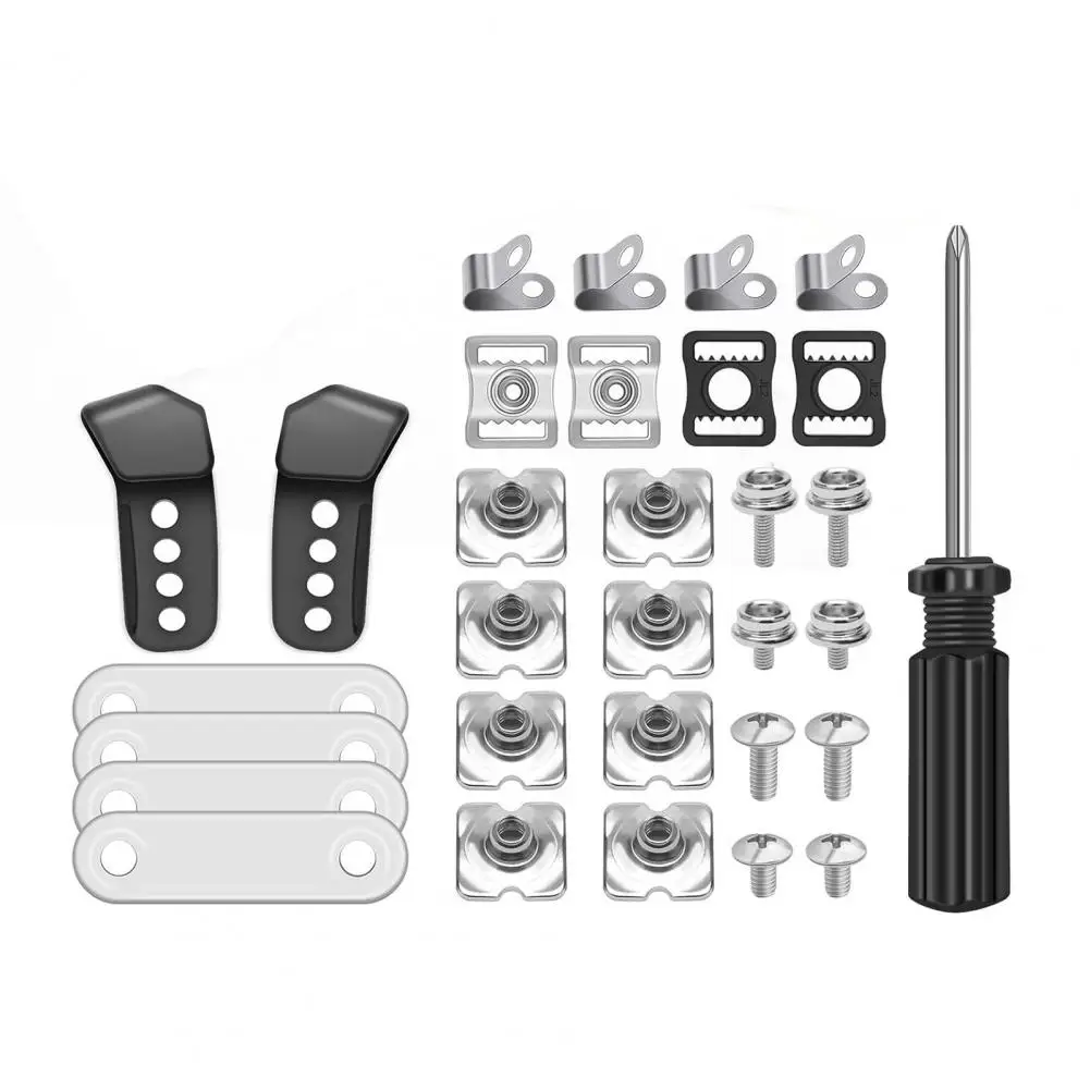 Replacement Helmet Screw Universal Helmet Repair Kit for Hockey Rugby Baseball 31pcs Set with Screws Gaskets Clips for Softball