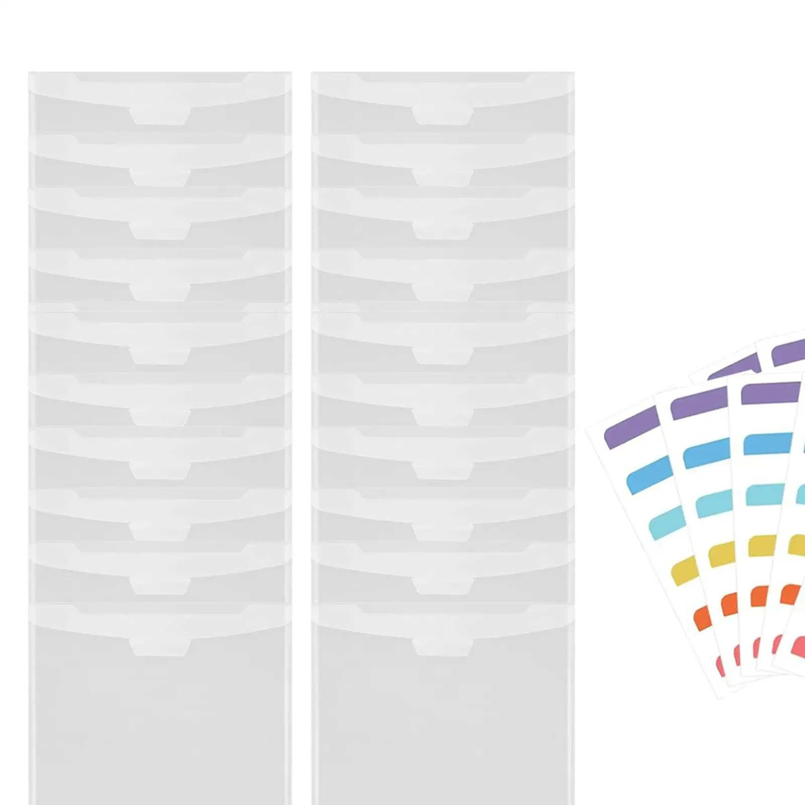 36x مجلدات المستندات مغلفات ملفات مقاومة للغبار مع 60 علامة تبويب مؤشر مغلفات المستندات لاستلام الفواتير وبطاقات جواز السفر والصور المنزلية