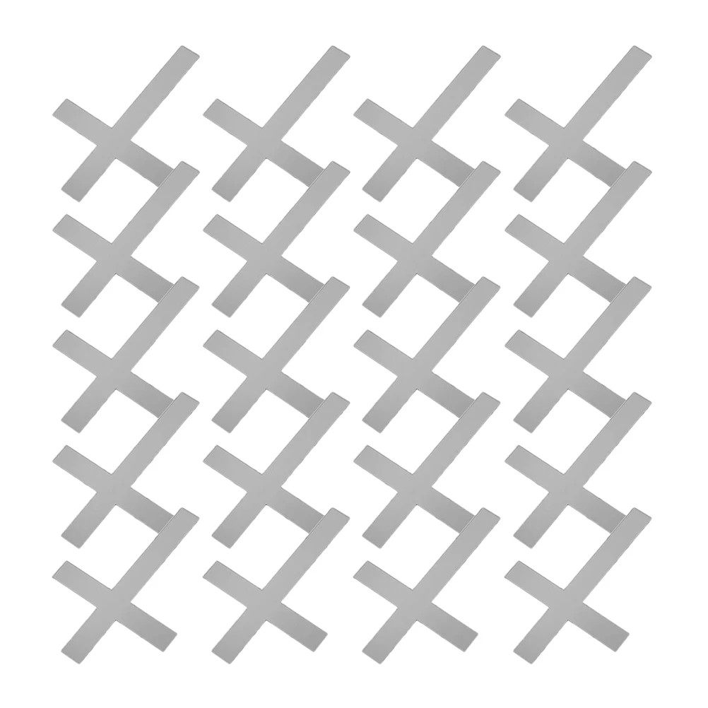 

20 Pcs Venue Setting Props Cross Cake Decoration Baby Topper Acrylic Birthday Cupcake Decors