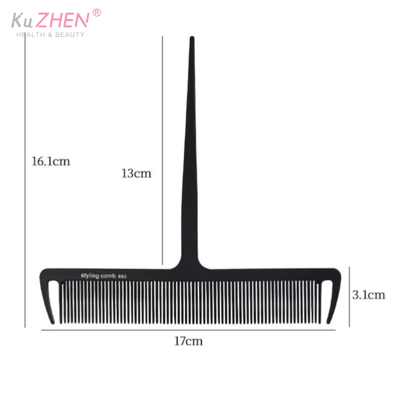 Hair Comb For Highlights Weaving Sectioning Tool For Foiling, Salon Hair Coloring Barber Stylist Teasing Accessories