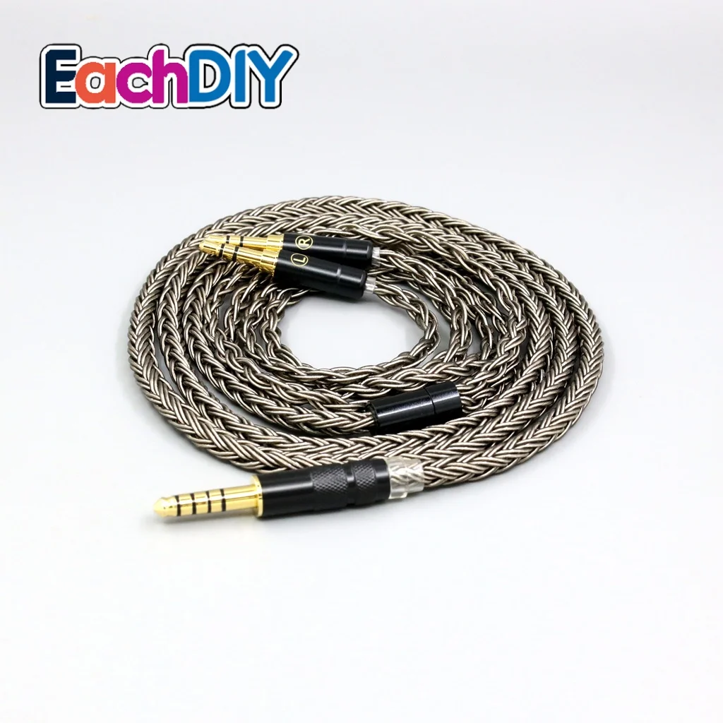16 Core Grey Earphone Cable For Hifiman Sundara Ananda HE1000se HE6se V2 V3 HE400se Arya He-35x XS LN008012