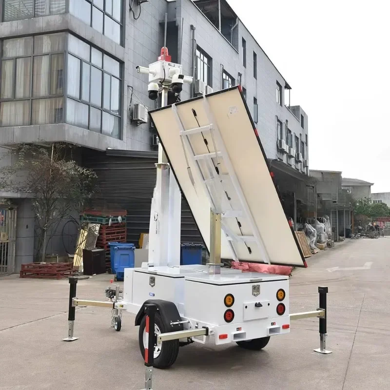 Chinese brands Mobile Security cam era Trailer for Construction Jobsites and Homeuse