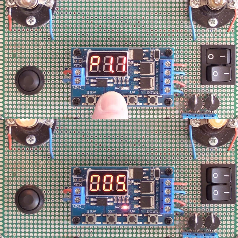DC 12V 24V Dual MOS LED Digital Time Delay Relay Trigger Cycle Timer Delay Switch Circuit Board Timing Control Module DIY