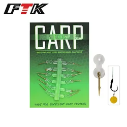 FTK-anzuelo de Metal para pesca de carpa, accesorios de aparejos alimentadores de carpa