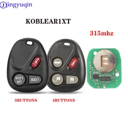 jingyuqin Remote Car Key For Chevrolet Silverado Suburban S10 Tahoe Yukon 2002-2004 315Mhz Keyless Entry Fob KOBLEAR1XT