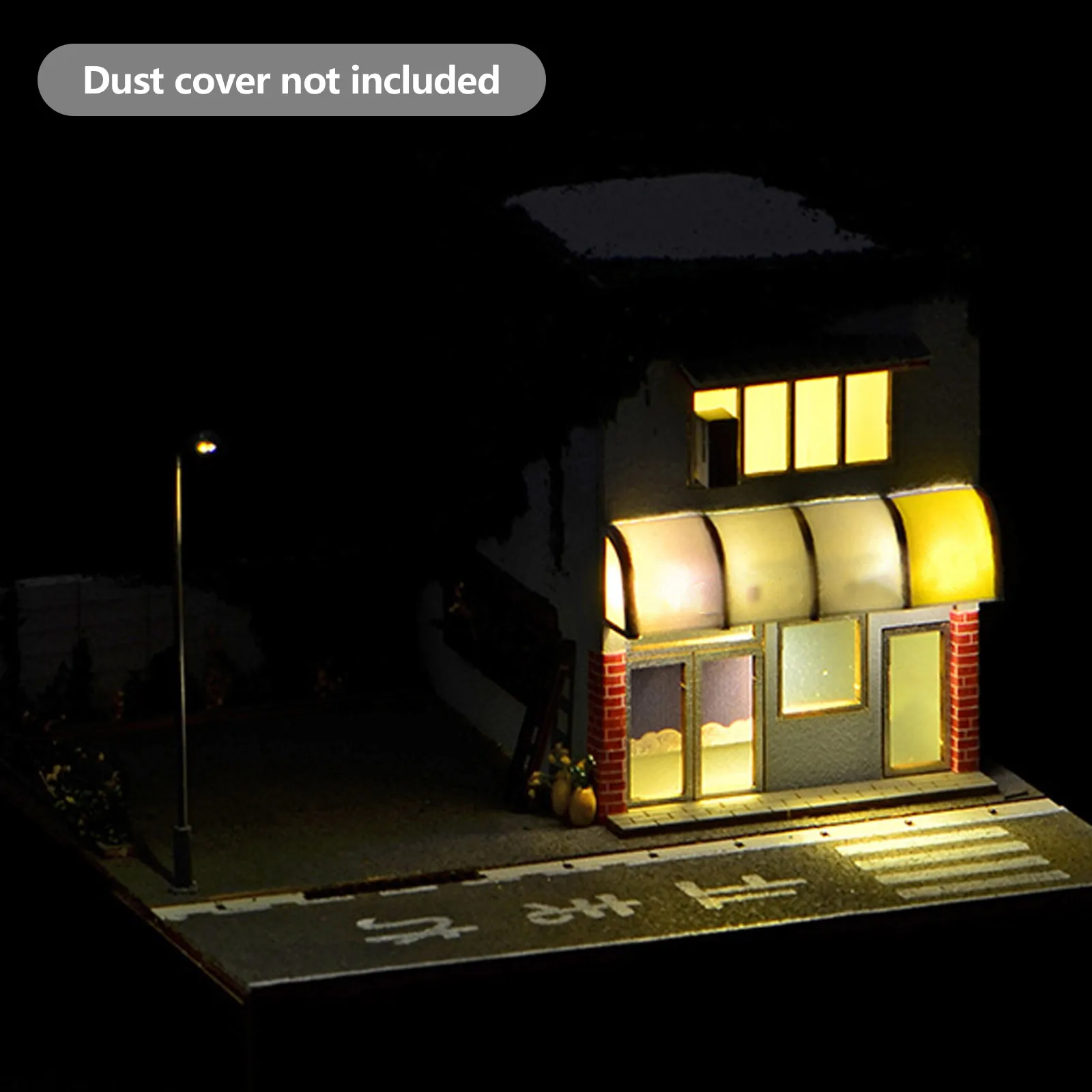 1/64 Diorama Auto Garage Modell LED Beleuchtung Stadt Szene Display Modell DIY