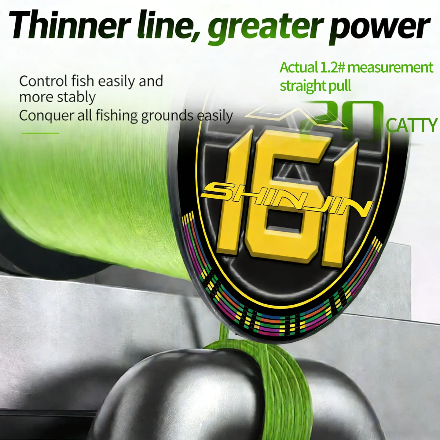 YGK X16 Línea trenzada PE multifilamento – Hilo pesca súper resistente - imagen 4