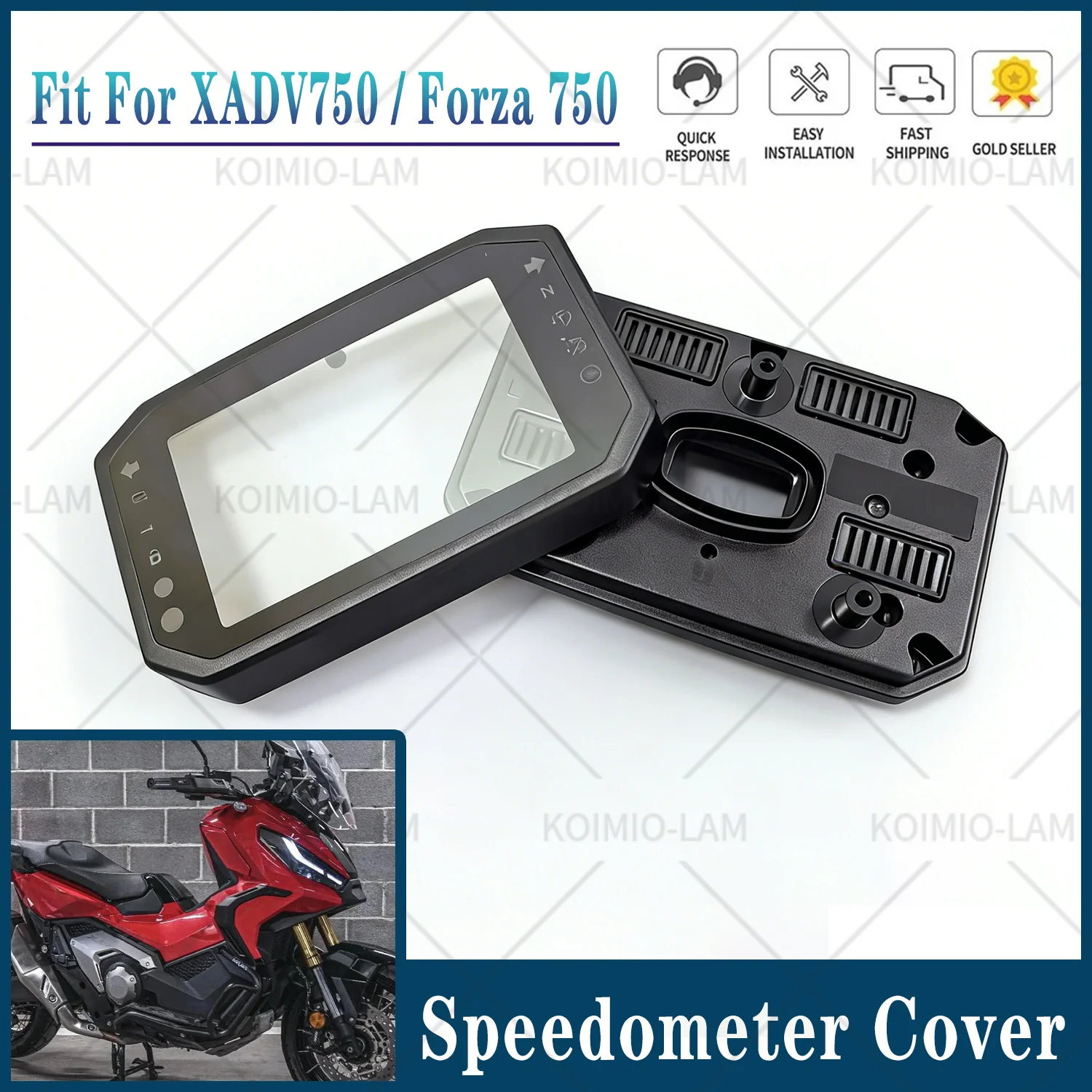 

Fit For 2021 - 2024 HONDA XADV750 Forza750 NSS750 Speedometer Gauge Case Tachometer Instrument Cover X-ADV XADV Forza NSS 750