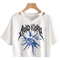 Ado World Tour 2025 Hibana crop top gothic  cropped babydoll Fairy y2k summer Slim Fit Cute cute woman clothes
