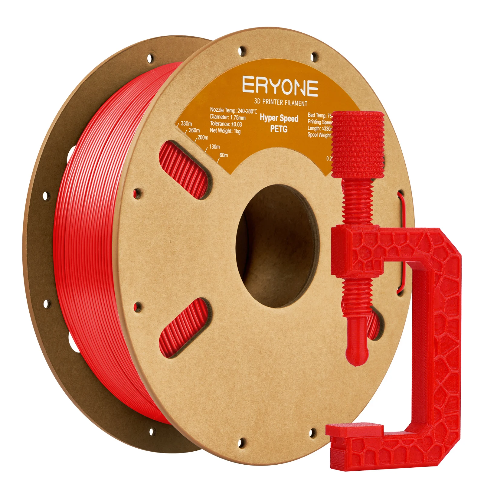 

ERYONE high speed PLA Filament PLA 1.75mm +/- 0.03mm, 3D Printing PLA Pro Filament Fit Most FDM Printer, 1kg (2.2LBS) / Spool