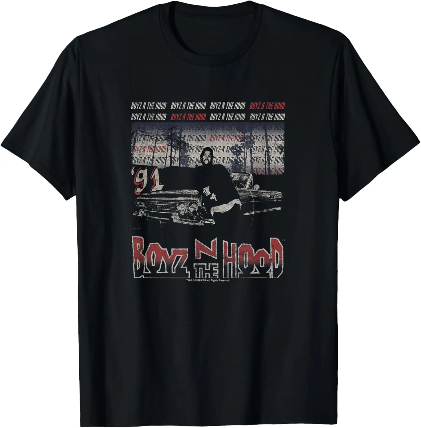 Boyz N The Hood Ice Cube and Car '91 Photo T-Shirt