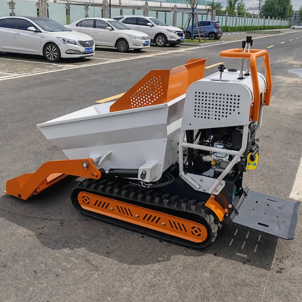 Hot Cheap Small Mini Dumper 500kg Portable Dumper Mini Transporter Construction Hydraulic Diesel Mini Dumper Truck