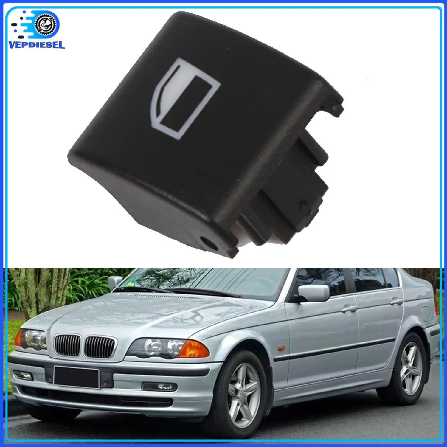 1pc Window Switch Button Cover-Front L Or R 61318381514 For 1997-2020 BMW 3 Series E46 Car Interior Accessories
