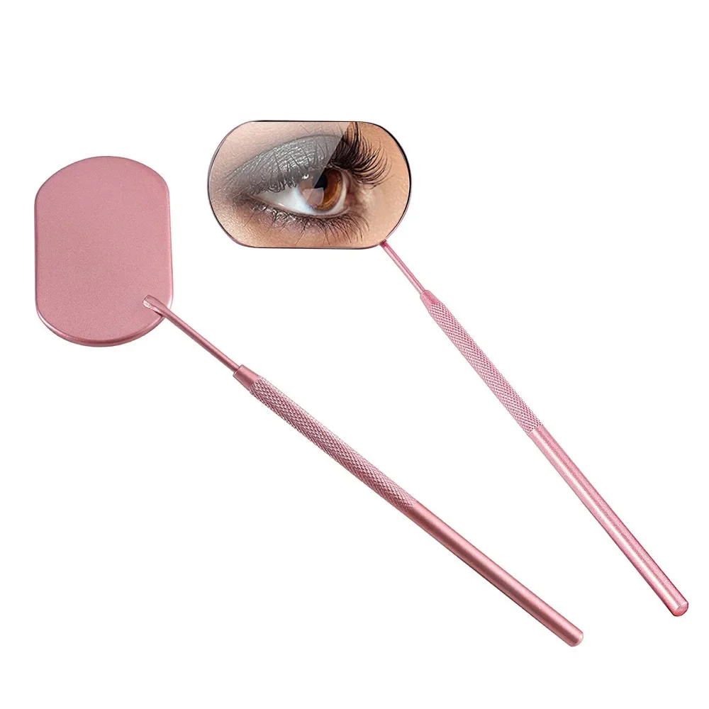 Eyelash Mirror Large Long Handle Mirror For Checking False Eyelashes Extension Beauty Makeup Tool