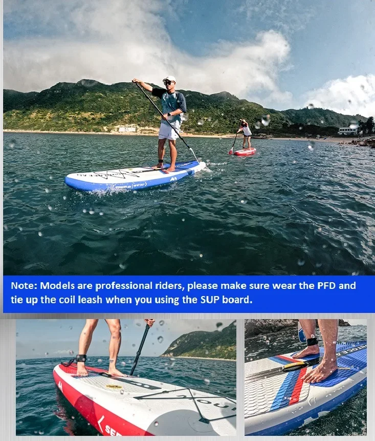 Outdoor Water Sports Equipment 10'6''*32'' SUP Inflatable Stand Paddleboard Surfboard for Paddleboarding Surfboard Paddle Board