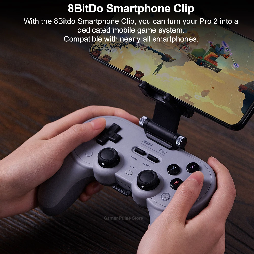 8Bitdo Pro 2 Bluetooth Gamepad Upgraded with Hall Effect Joysticks Gaming Controller for Nintendo Switch PC Windows 10 11 iOS