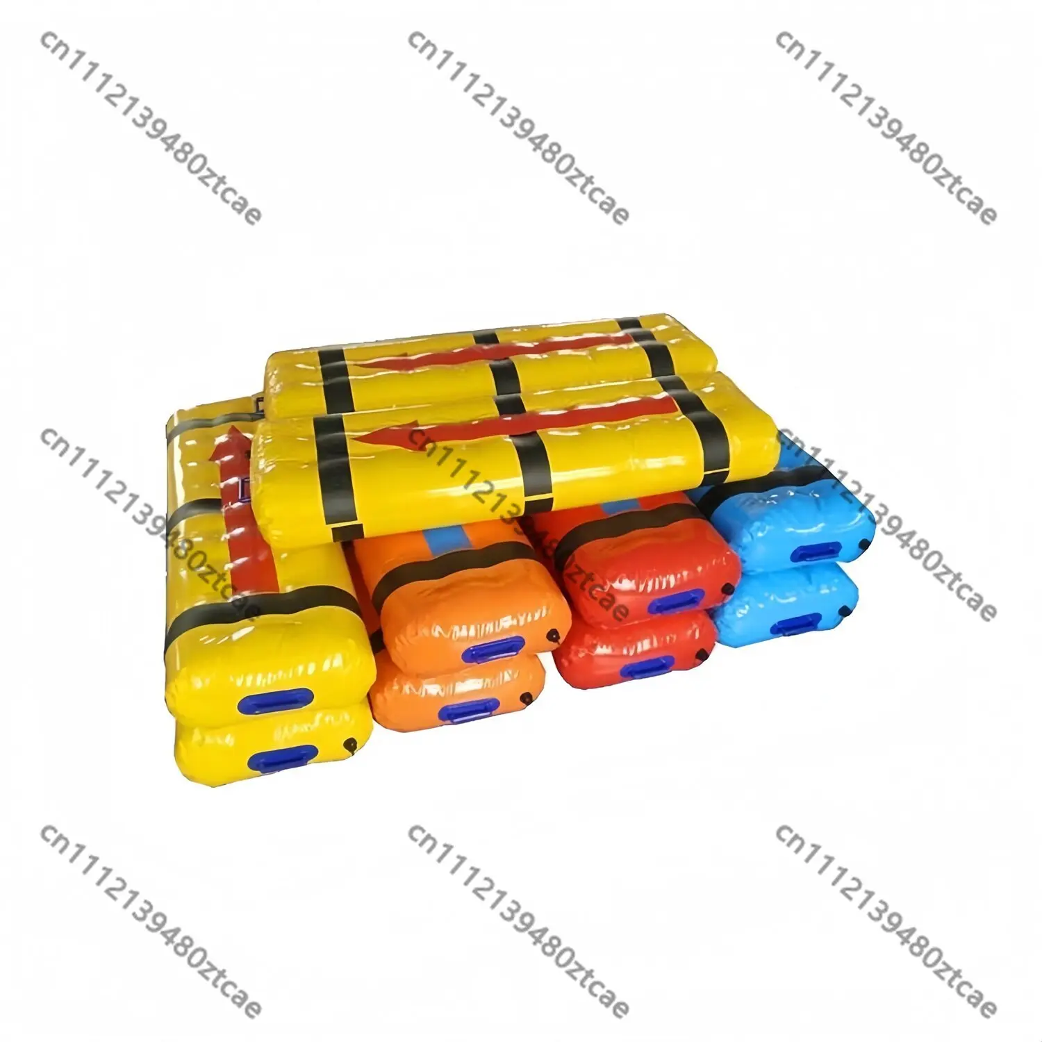 Portable Inflatable Teamwork Game Set Interactive Props for Outdoor Fun Sports Parent-child Events & Group Training