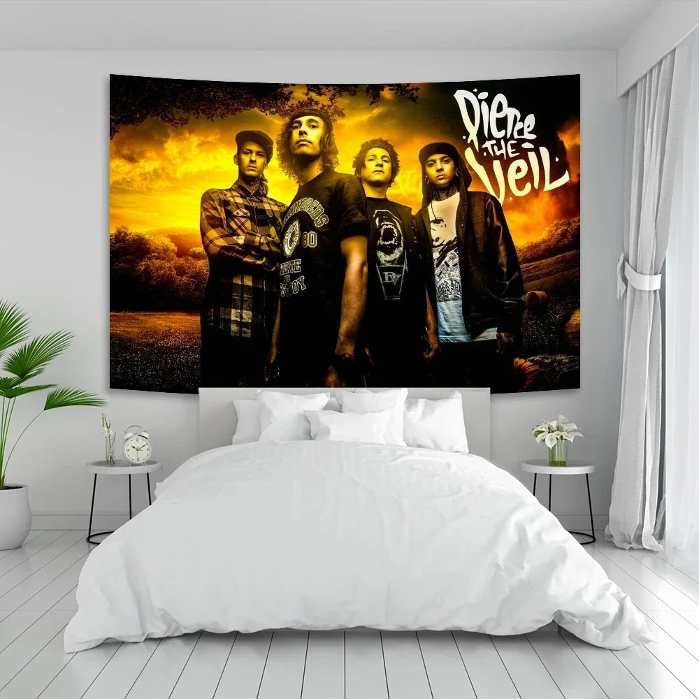 Pierce The Veil Band Poster Tapestry Painting Canvas Gift Wall Art Living Room Bar Dormitory Décor