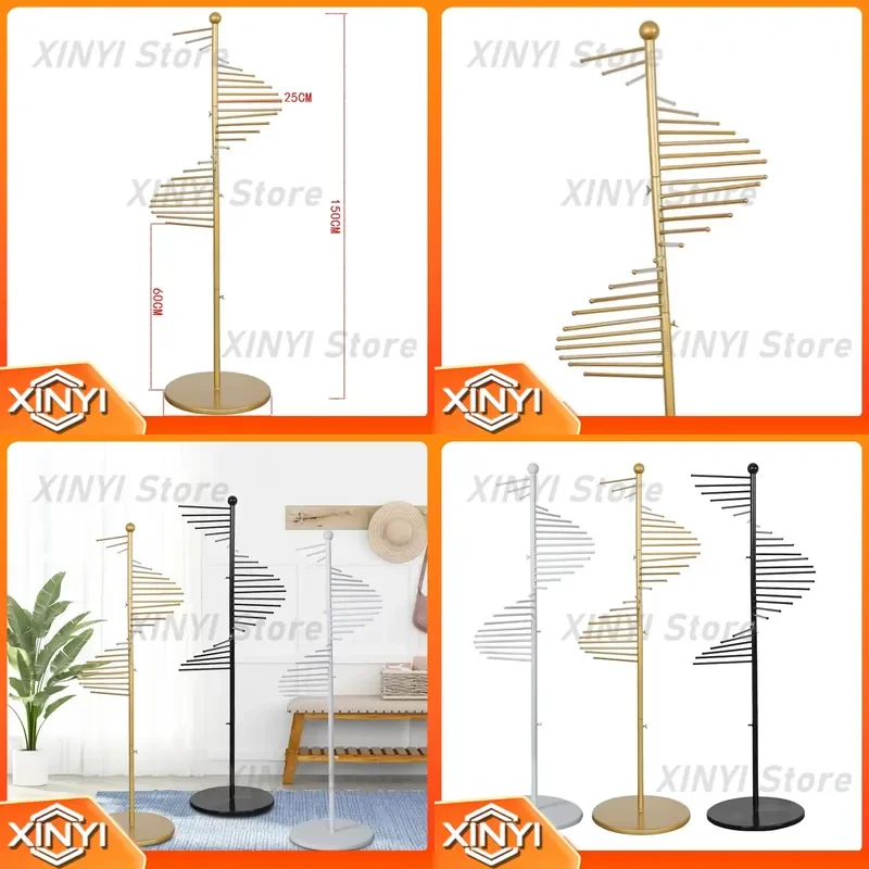 Scarf Display Rack for Ties Pants Clothing Store Floor Display Stand Clothing Organizer Retail Shop Fixture Garment Display